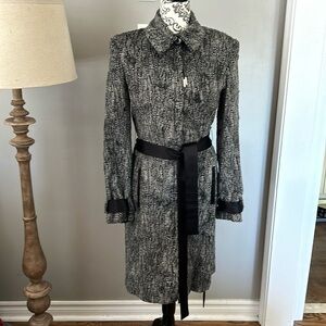 Elegant Black and Gray Women's Coat
